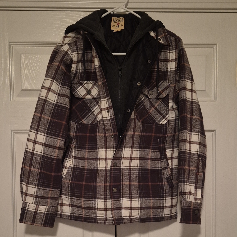 Legendary Whitetails Men's Plaid Jacket - Brown and White